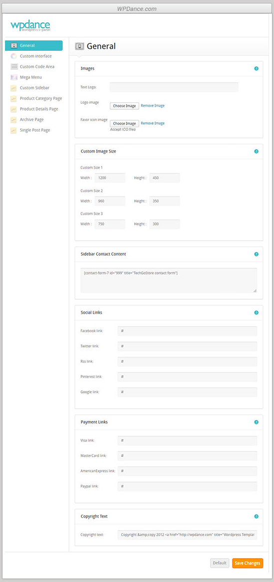 Theme Setting